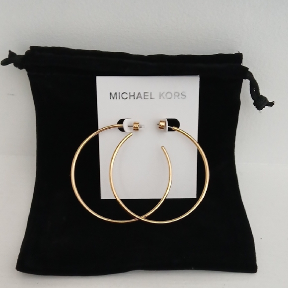 Michael Kors Large Gold Hoop Earrings